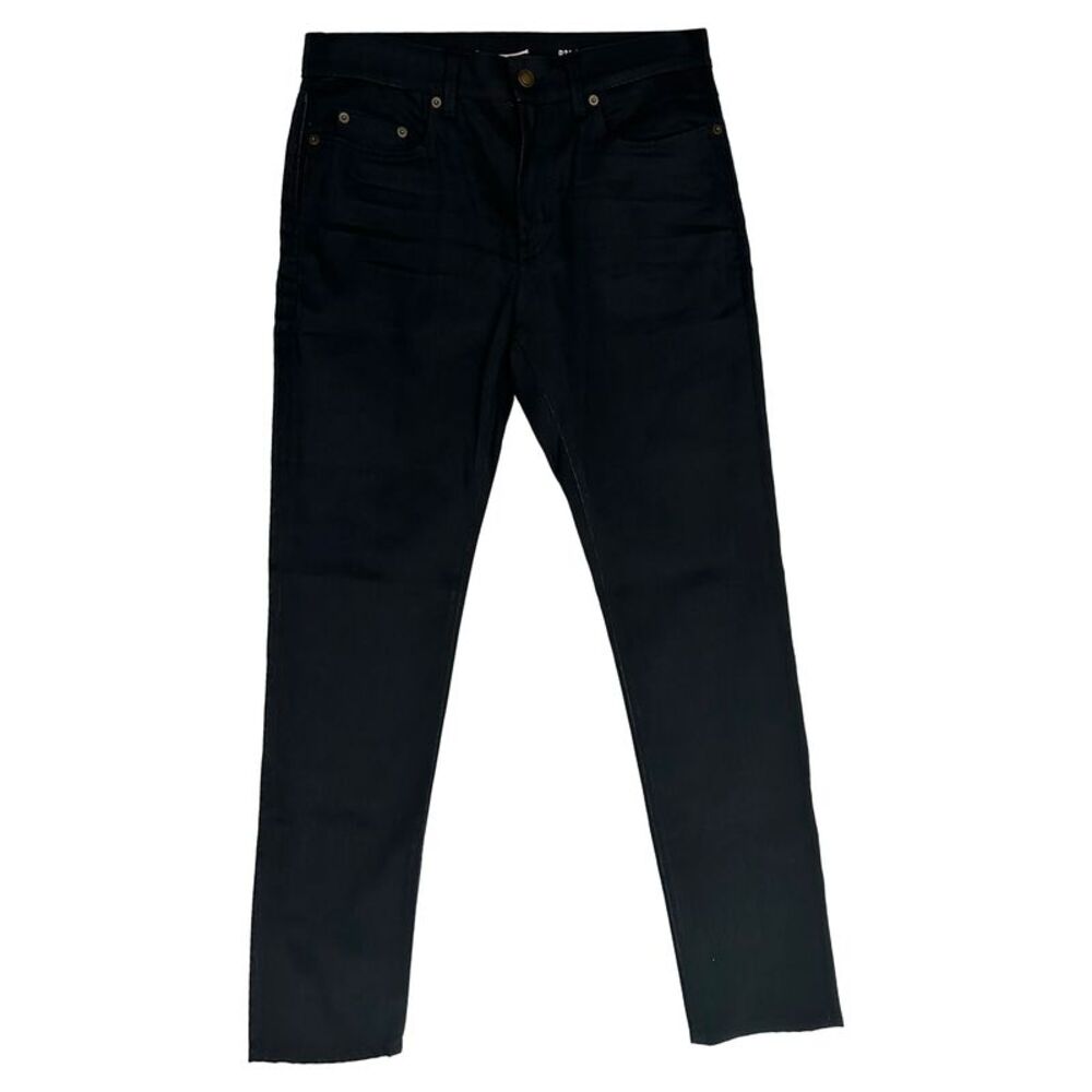 Saint Laurent Slim-Fit Jeans in Black Cotton
